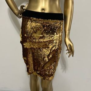 Sequin stretch skirt